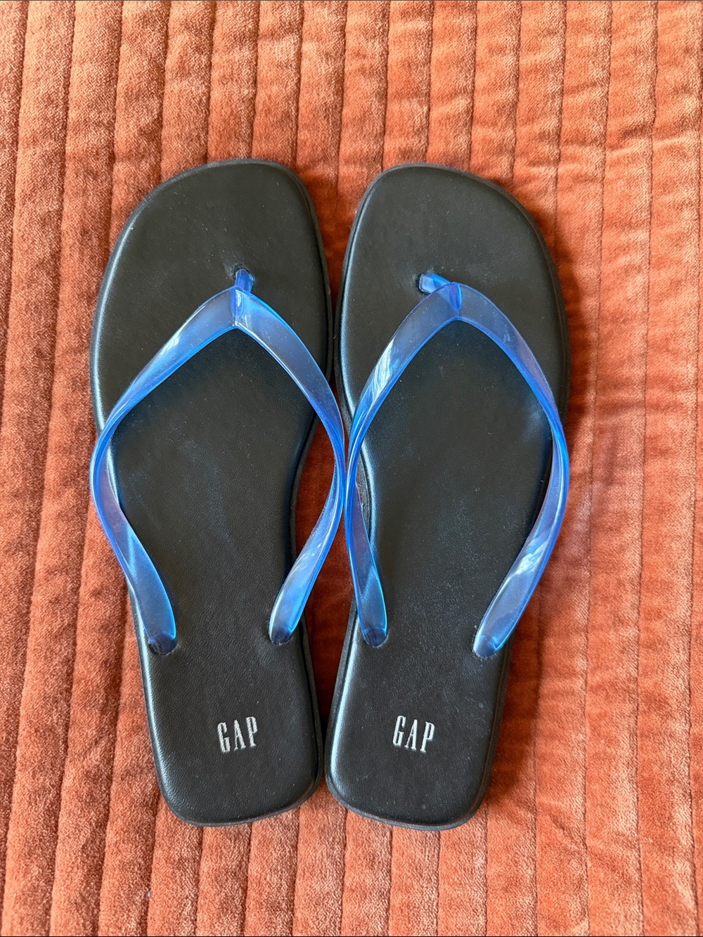 GAP Blue Jelly Flip Flops